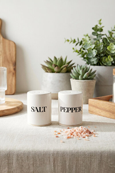 TRENDYOLMİLLA HOME 2-teiliges Keramik-Salz- und Pfefferstreuer-Set TPHSS26TZB...