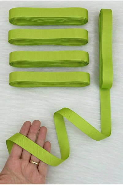 ZEYMERADE Pistachio Green Grosgrain Ribbon 2 cm 10 Mt, Bundle Dowry Wedding P...