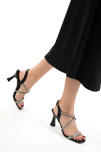 SOHO Black Women's Classic Heeled Shoes 21334