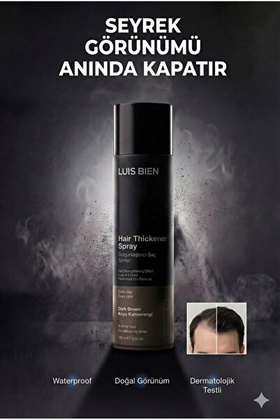 Luis Bien Saç Dolgunlaştırıcı Sprey Koyu Kahverengi 100 ml – Hacim Veren Amon...