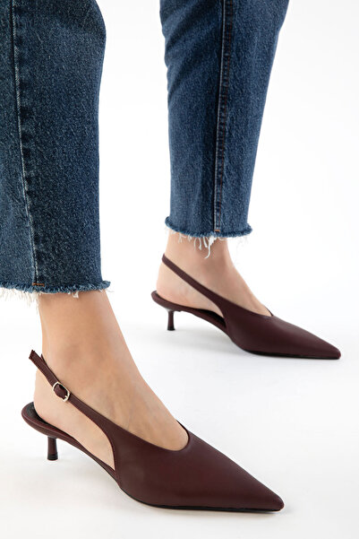 SOHO Claret Red Women's Classic Heeled Shoes 21344