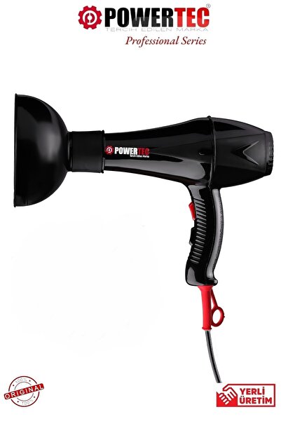 POWERTEC TR-901 Profesyonel 2500W Saç Kurutma & Fön Makinesi ve Difüzör Hacim...