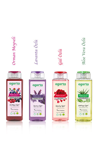 Agarta 4 Lü Set Doğal Duş Jeli 4*400 Ml