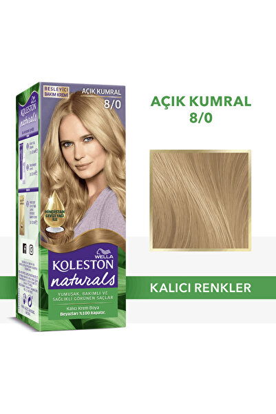 Wella Koleston Naturals 8/0 Açık Kumral Saç Boyası
