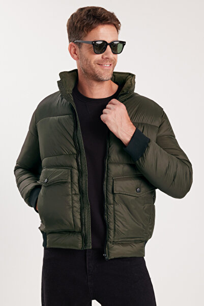 Tudors Erkek Regular Fit Klasik Kesim Çift Cepli Lastikli Sıcak Tutan Dik Yak...