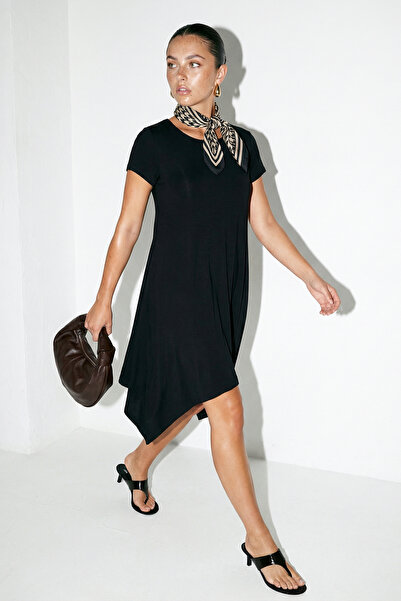 Drop by TrendyolMilla Crna Pleteno haljina TDRSS26EL00009