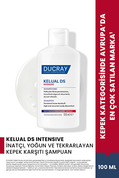 Ducray Kelual DS Intensive İnatçı, Yoğun ve Tekrarlayan Kepek Karşıtı Şampuan...