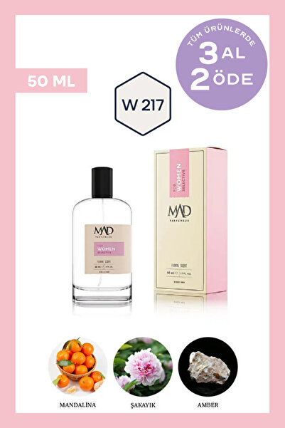 Mad Parfüm Mad W217 Selective 50 ml Kadın Parfüm | Çiçeksi & Fresh Notalar
