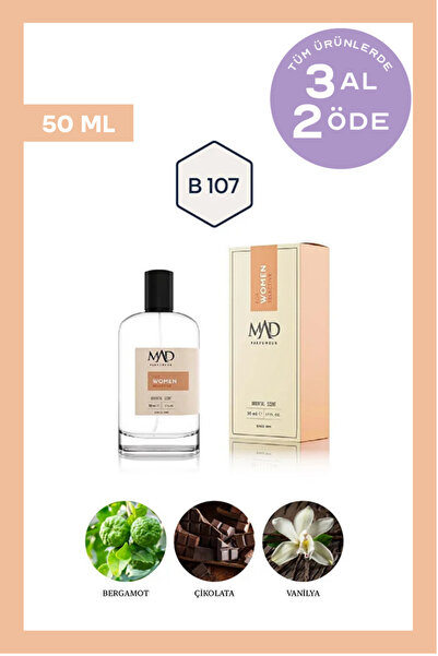 Mad Parfüm Mad B107 Selective 50 ml Kadın Parfüm | Oryantal & Çiçeksi Notalar