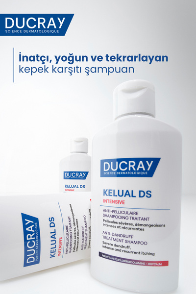 Ducray Kelual DS Intensive İnatçı, Yoğun ve Tekrarlayan Kepek Karşıtı Şampuan 100 ml