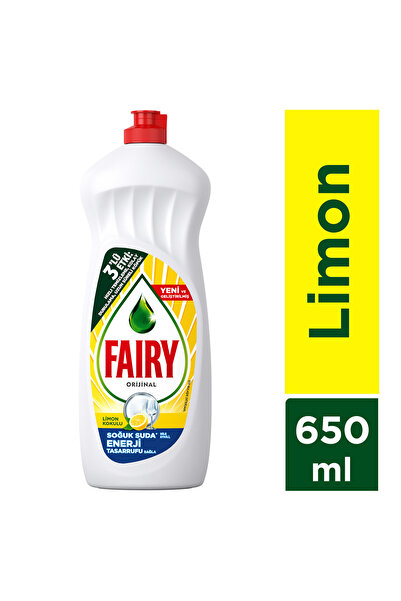 Fairy 650 ml Sıvı Deterjan Limon Kokulu