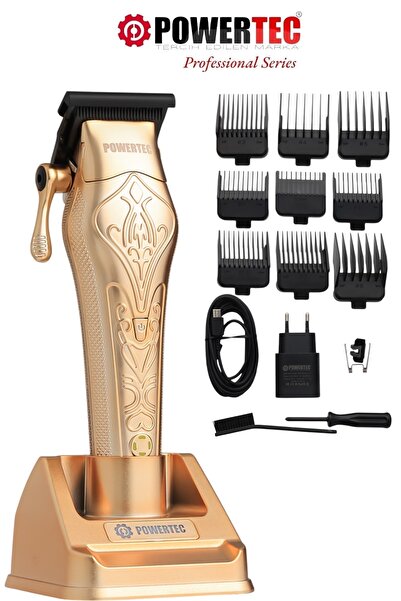 POWERTEC TR-6800 Profesyonel Saç Sakal Tıraş Makinesi ( 0.5mm Tarak Dahil )