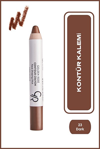 Golden Rose Contour Crayon No: 23 Dark Brown - Doğal Gölgelendirici Kontür Ka...