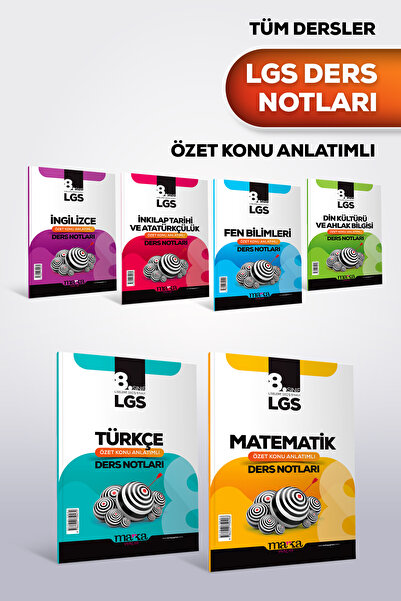 Marka Yayınları 2026 LGS Tüm Dersler Özet Konu Anlatımlı Ders Notları Seti
