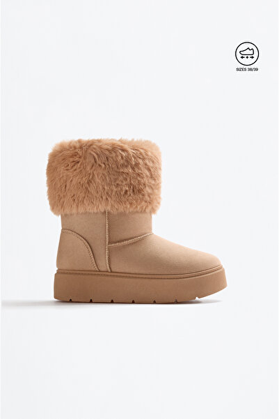 LEFTIES Botine pentru copii din blană artificială