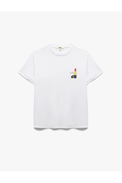 Koton Футболка з коротким рукавом з принтом Tisort