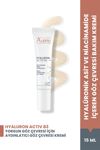Avene Hyaluron Activ B3 Hyaluronik Asit ve Niasinamid İçerikli Aydınlatıcı Et...