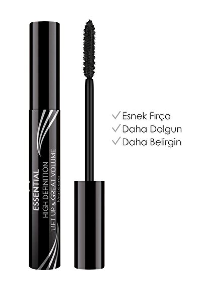 Golden Rose Essential High Definition Lift Up & Great Volume Mascara - Lift Up Ekstra Hacim Veren Maskara 2'li Set