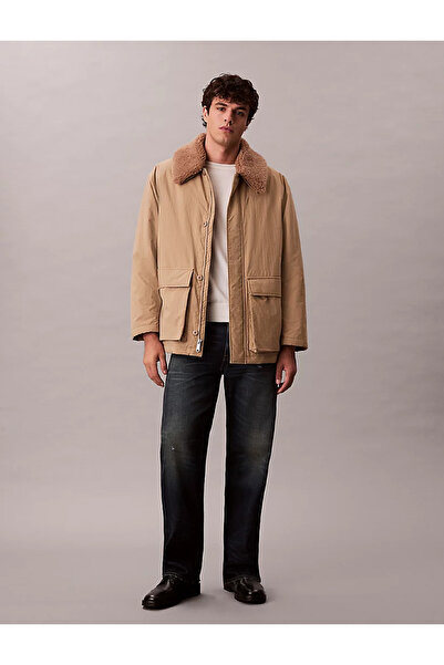 Calvin Klein Ls Detachable Fur Collar Puffer