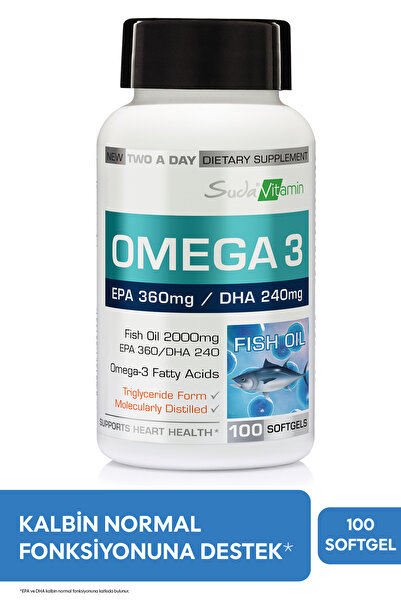 Suda Vitamin Omega 3 2000 Mg 100 Yumuşak Jel Kapsül