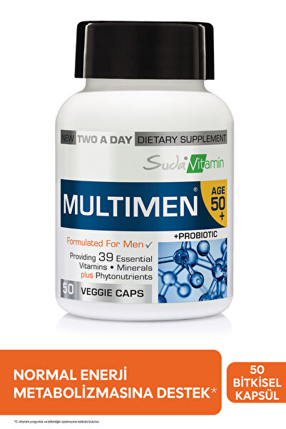 Suda Vitamin Multimen 50+ 50 Kapsül