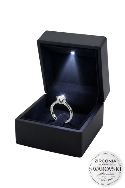 Söğütlü Silver 925 Ayar Gümüş Yüzük Işıklı Kutuda Birinci Kalite Zirkon Taşlı...