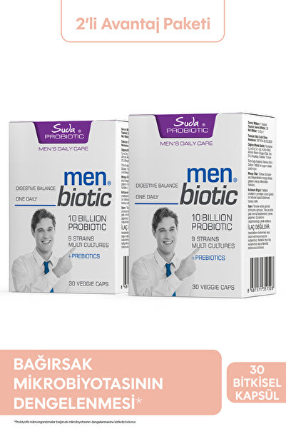 Suda Vitamin MenBiotic Erkeklere Özel Probiyotik+Prebiyotik Sindirim,Bağışıkl...