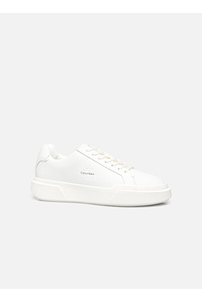 Calvin Klein Cizme cu talpă groasă și șireturi din piele