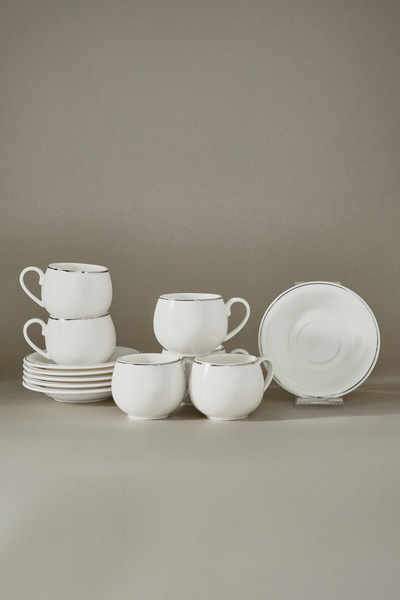 Karaca Set de căni duble pentru cafea/ceai Adile pentru 6 persoane 130 ml