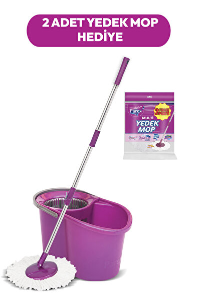Parex Tornado Otomatik Temizlik Seti ve 2'li Yedek Mop Paketi