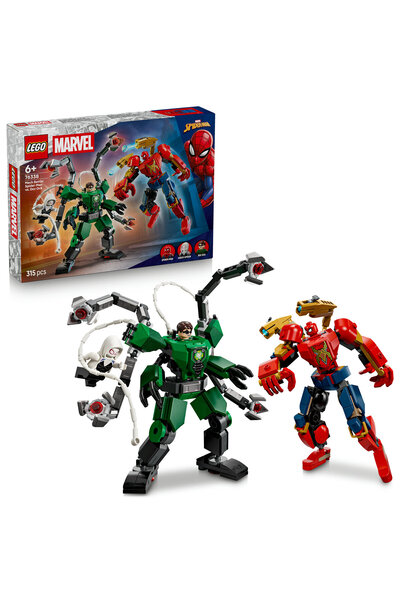 LEGO ® Marvel ǀ Bătălia roboților: Omul Păianjen vs Doc Ock 76338