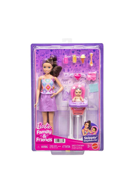Barbie ® Skipper Bebek Bakıcılığı Oyun Seti, Skipper, küçük bebek ve 8 aksesu...