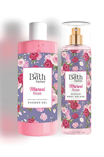 THE BATH FACTORY Marvel Rose Duş Jeli + Vücut Spreyi