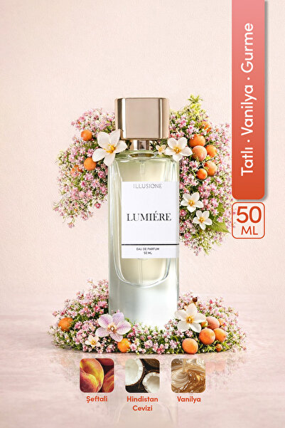 ILLUSIONE FRAGRANCE Lumiére Edp Kadın Parfüm 50ml | Tatlı-vanilya-gurme | Nar...
