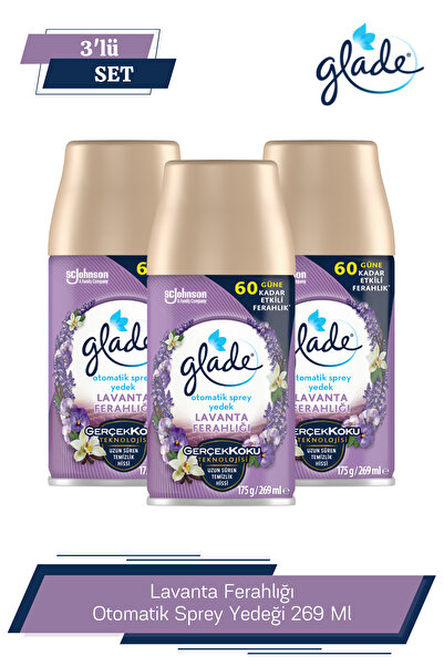 Glade Otomatik Sprey Lavanta Oda Kokusu Yedeği 3x269 ml