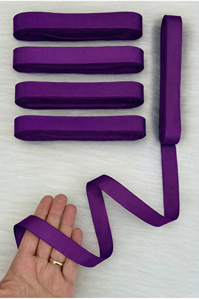 ZEYMERADE Purple Grogren Ribbon 2 cm 10 Mt, Bohça Dowry Wedding Party Bride B...