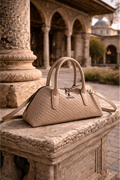 Rimense حقيبة يد وكتف نسائية من فرو المنك