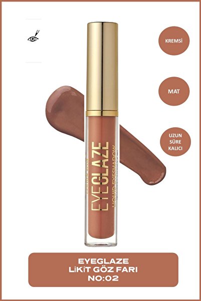Golden Rose Eye Glaze Liquid Eyeshadow No:02 Cinnamon-Likit Göz Farı