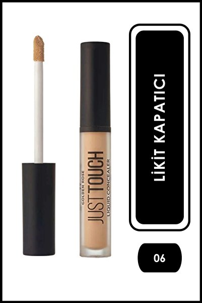Golden Rose Just Touch Liquid Concealer 06 E Vitamini, Niacinamide, Likit Kap...