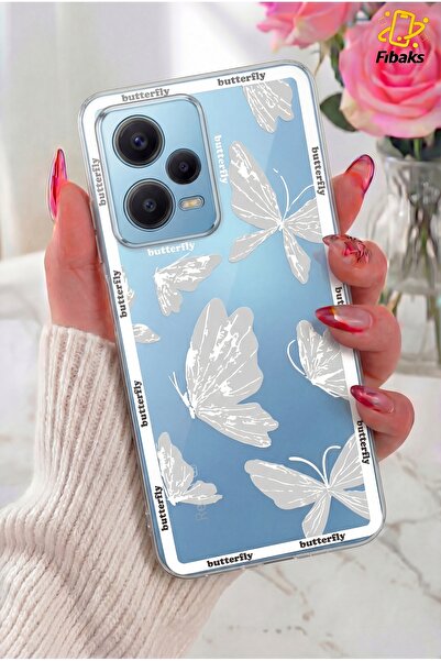 Fibaks Redmi Note 12 Pro 5g Kılıf Tasarımlı Desenli Kamera Korumalı Şeffaf Ke...