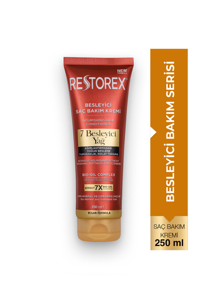 Restorex Besleyici Bakım Saç Kremi 250 Ml - 7 Besleyici Yağ Göz Alıcı Parlakl...