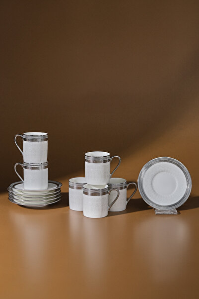 Karaca Set cești de cafea Royal Bone Kate pentru 6 persoane 90 ml