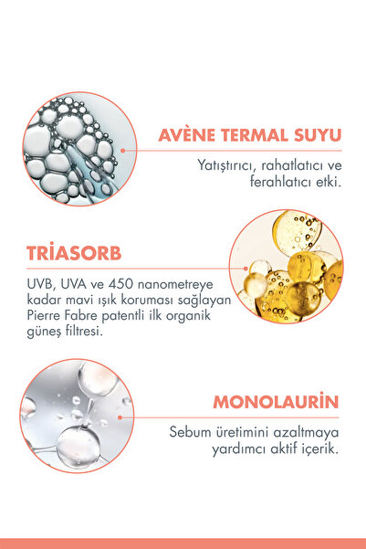Avene Cleanance SPF 50+ Yağlı ve Akneye Eğilimli Ciltler için Yüksek Korumalı Güneş Kremi 50 ml