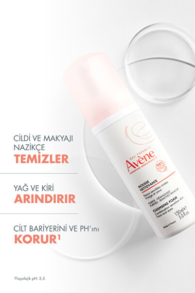 Avene Normal ve Karma Hassas Ciltler için Temizleme Köpüğü 150 ml