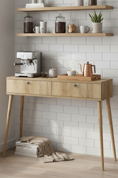 Monte Sehpa Alis Kahve Köşesi Çok Amaçlı Mutfak Dolabı