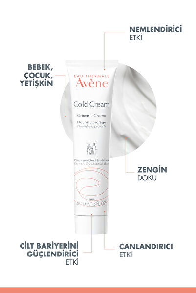 Avene Cold Cream Kuru Ciltler için Nemlendirici Krem 40 ml