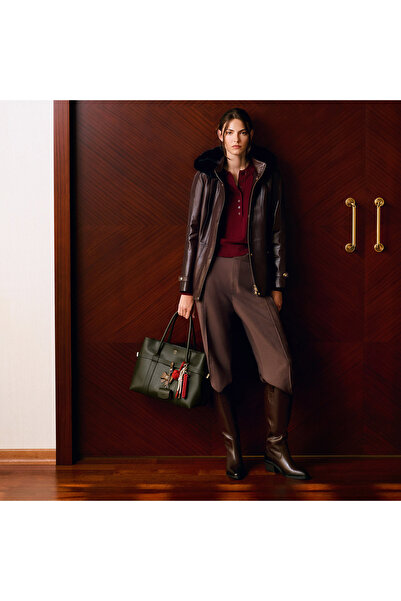 Desa Kadın Bordo Kapüşonlu Deri Mont