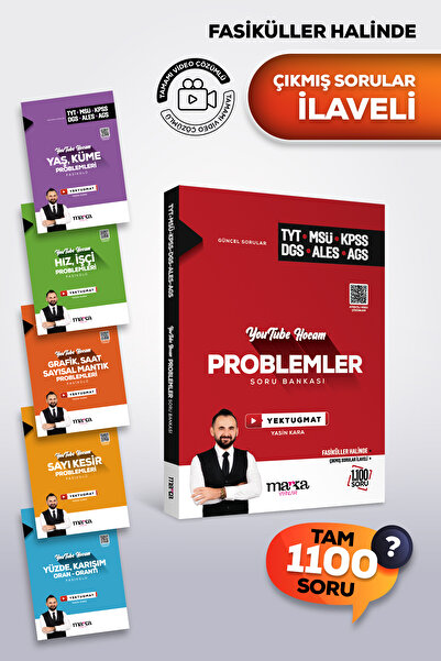 Marka Yayınları TYT MSÜ KPSS DGS ALES AGS Problemler Soru Bankası Yektugmat Y...