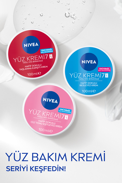 NIVEA Hafif Dokulu Yaşlanma Karşıtı Yüz Kremi 100ml, 48 Saat Nemlendirici, Sıkı Cilt, Antioksidan