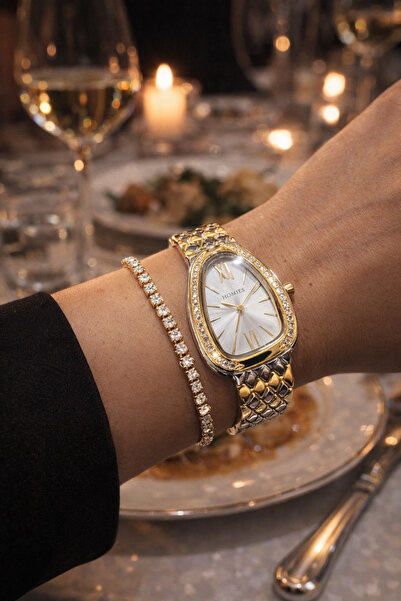 Homies ساعة يد نسائية أصلية مع صندوق هدايا وسوار - HM73BFY83D